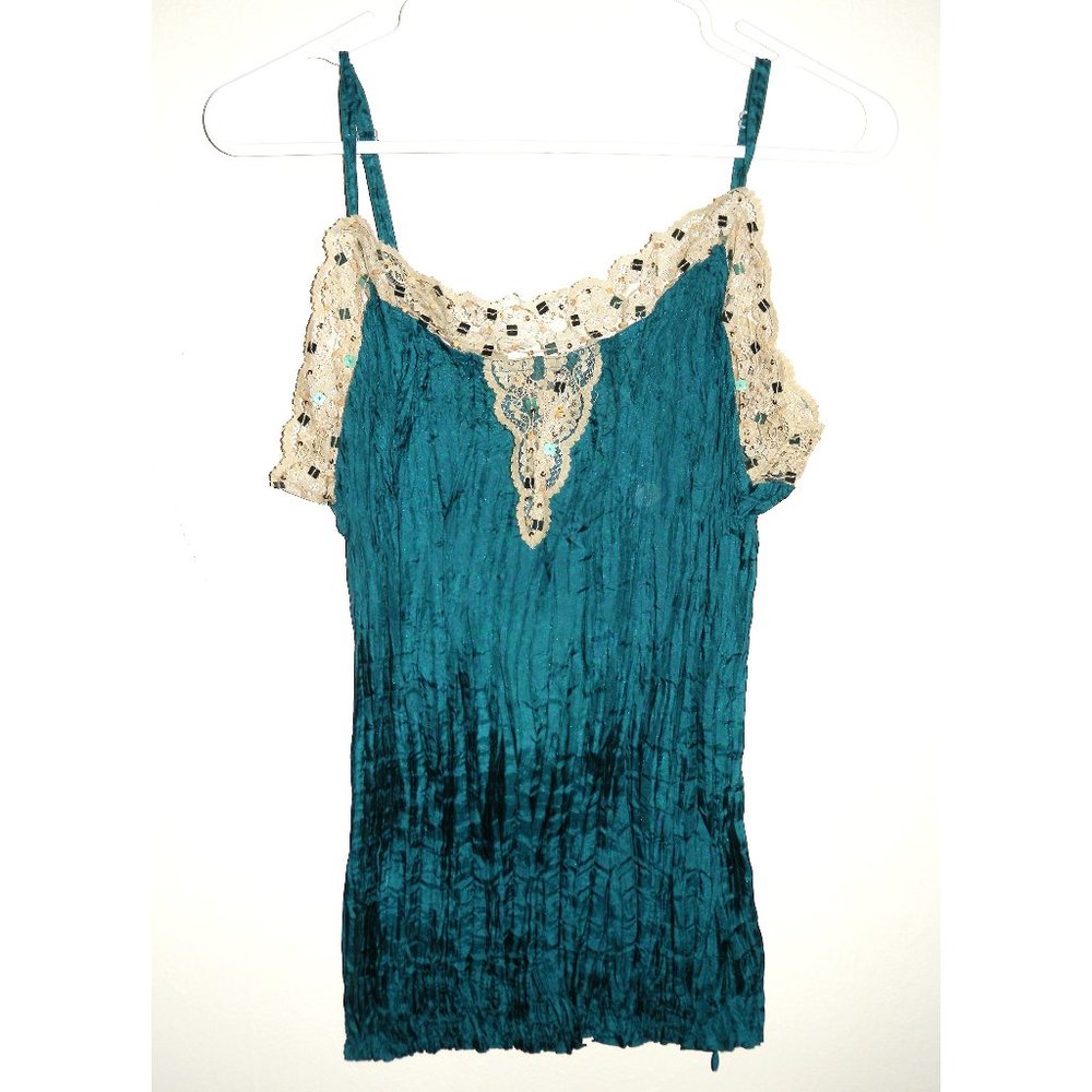 Teal Silk Cami